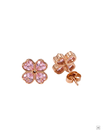 Rosa Cuore Ohrringe