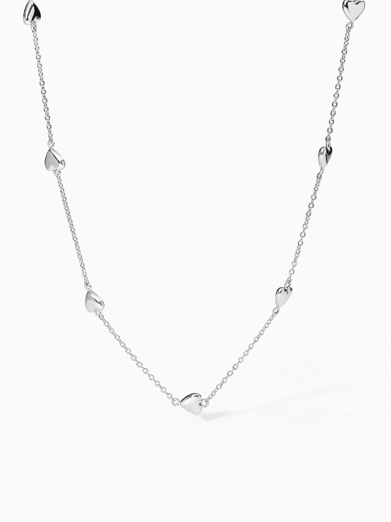 Silver shops necklace 