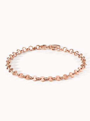 Roségoldenes Armband mit runden Elementen, elegant und feminin, von PURELEI.