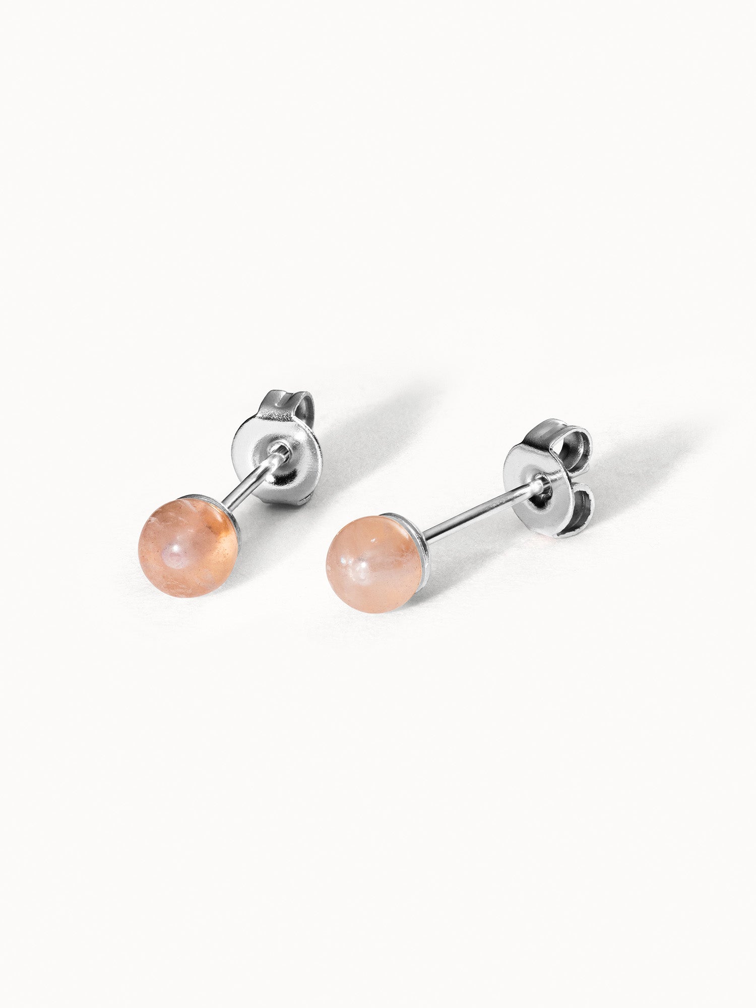 Boucles d'oreilles Rose Quartz