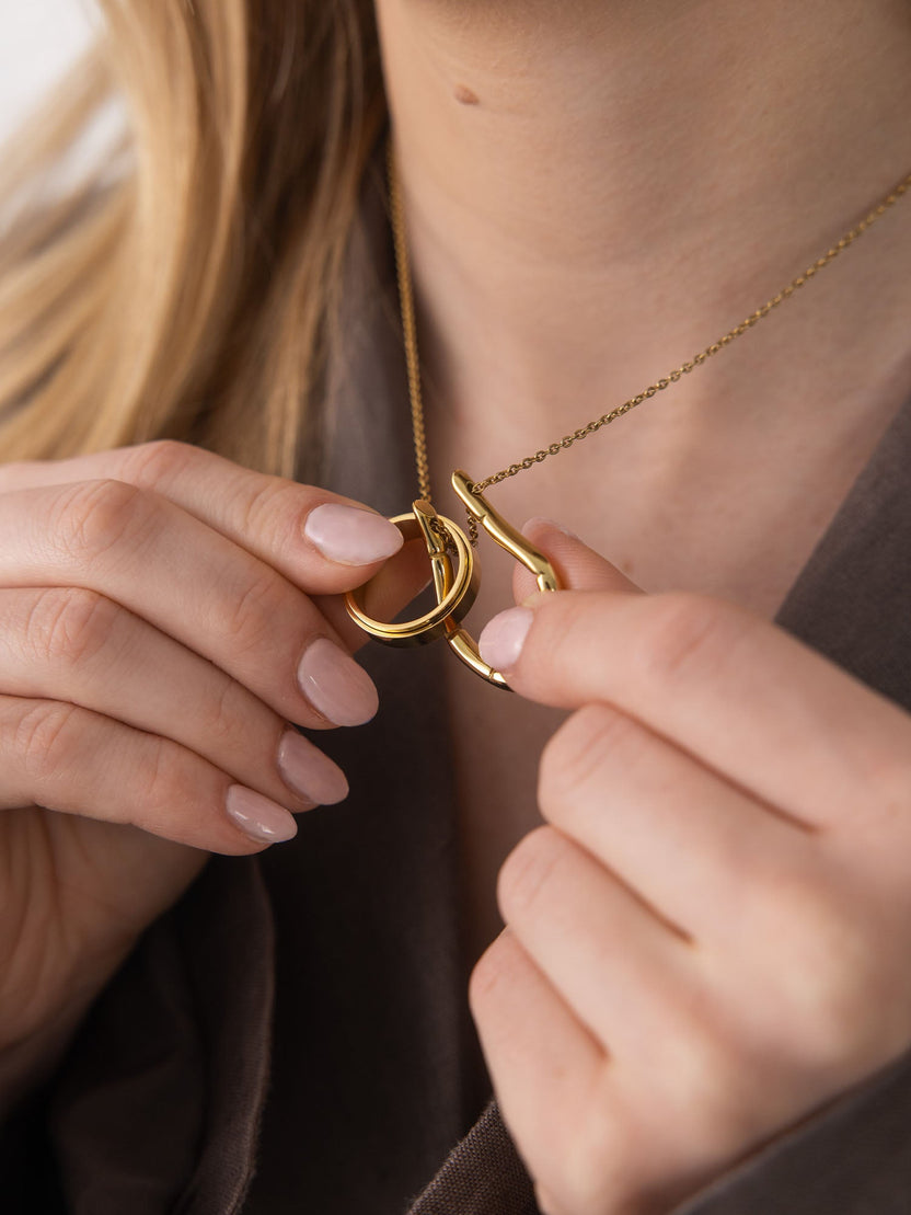 Ring Holder Drop Necklace