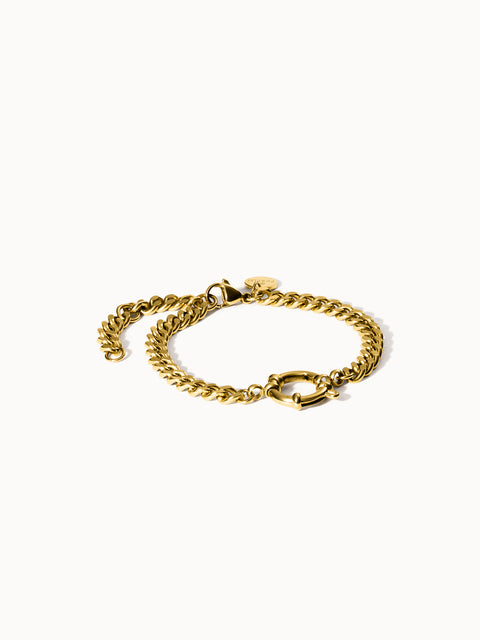 Curb Chain Charm Armband