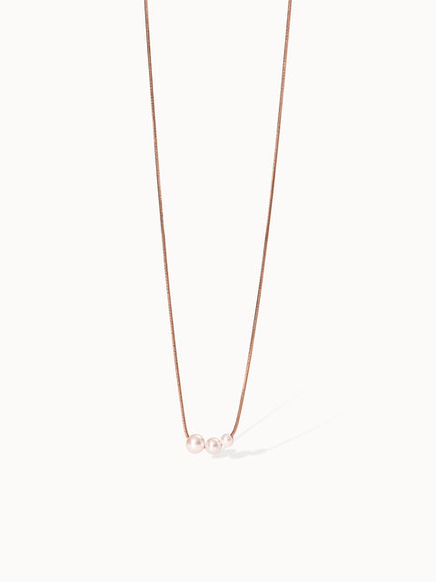 PURELEI Create Memories Kette in Roségold mit zarten Perlen, elegant und zeitlos, feminin und hochwertig.