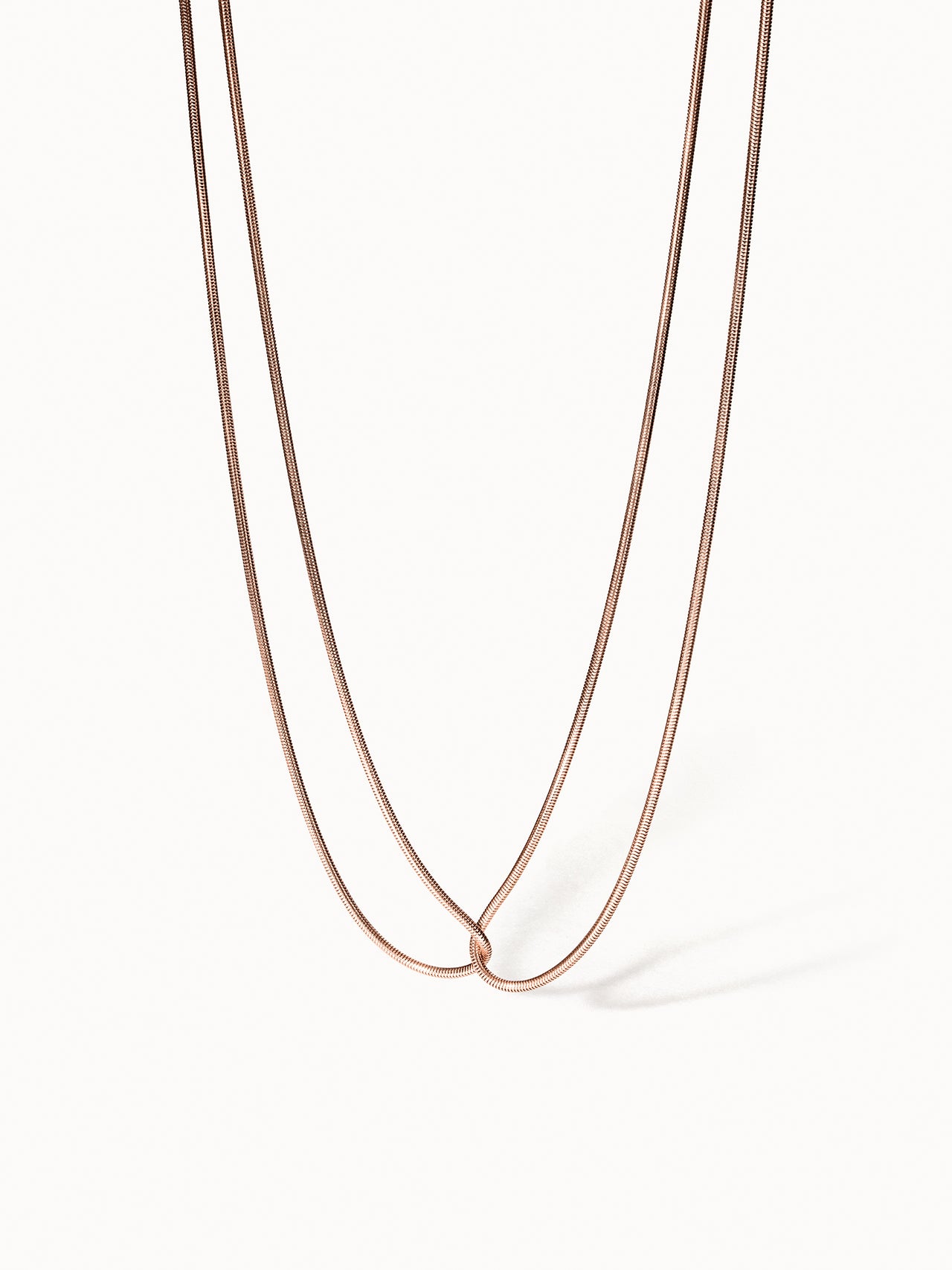 PURELEI Kindness Kette in warmem Roségold, feine Linien, zeitlos elegant, Nickelfrei und allergenfreundlich.