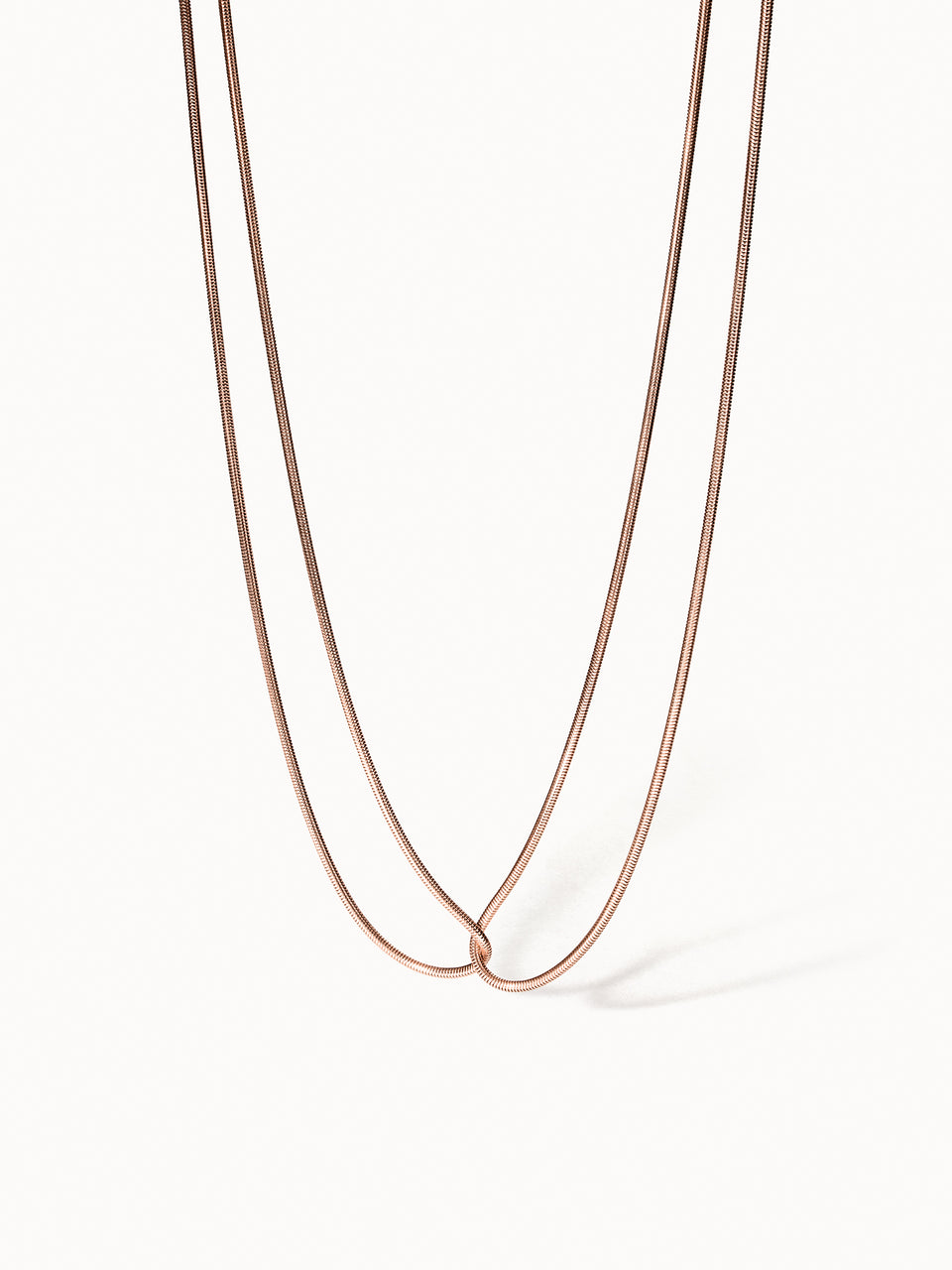 PURELEI Kindness Kette in warmem Roségold, feine Linien, zeitlos elegant, Nickelfrei und allergenfreundlich.