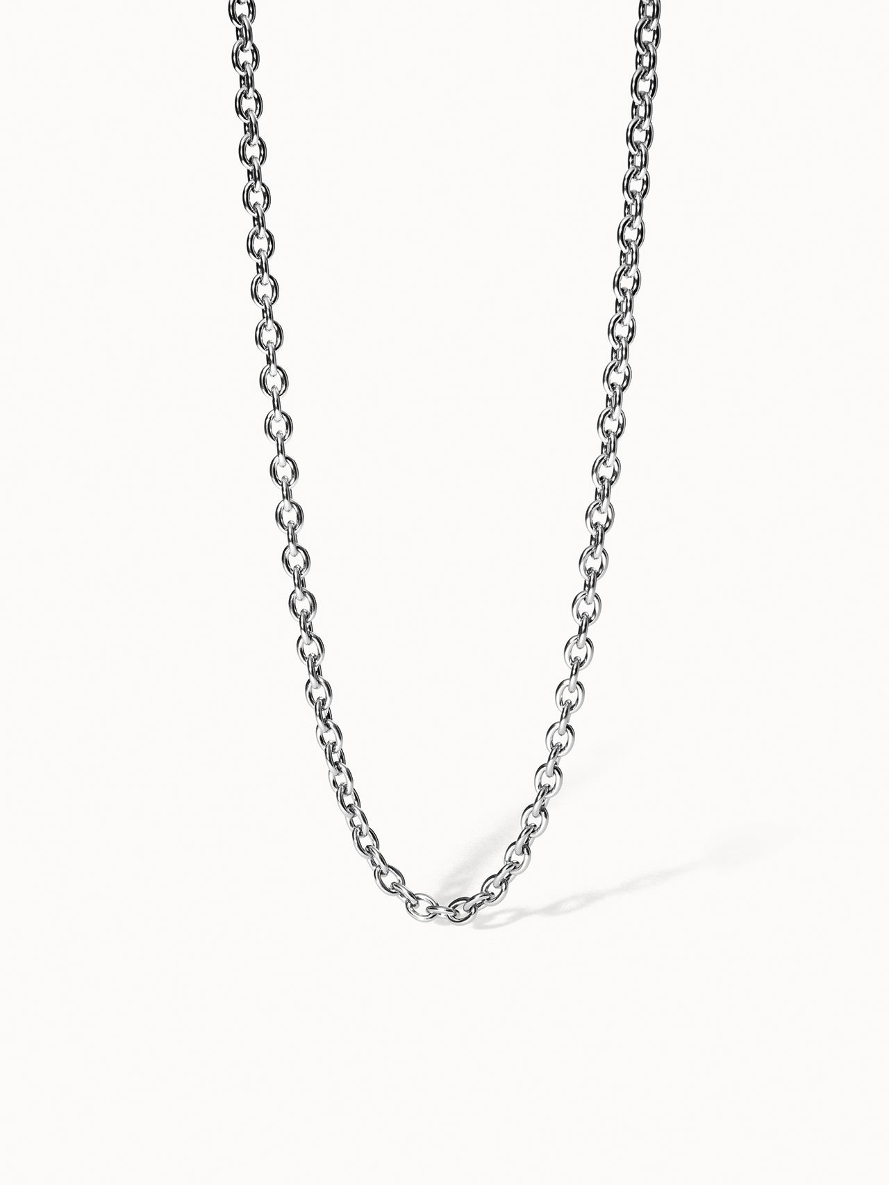 PURELEI Share Aloha Kette aus nickelfreiem Silber mit schlichter Gliederstruktur, zeitlos und elegant.