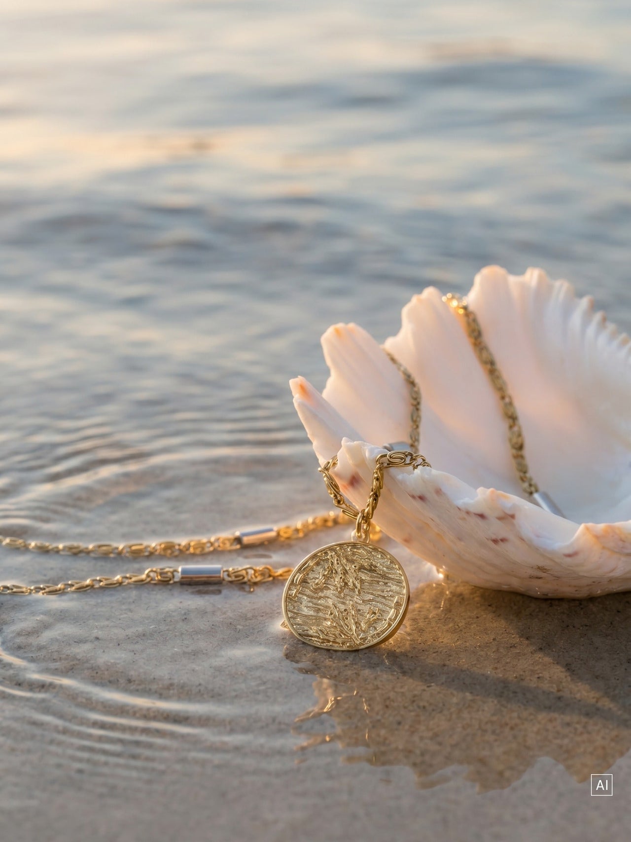 Palm Coin Kette