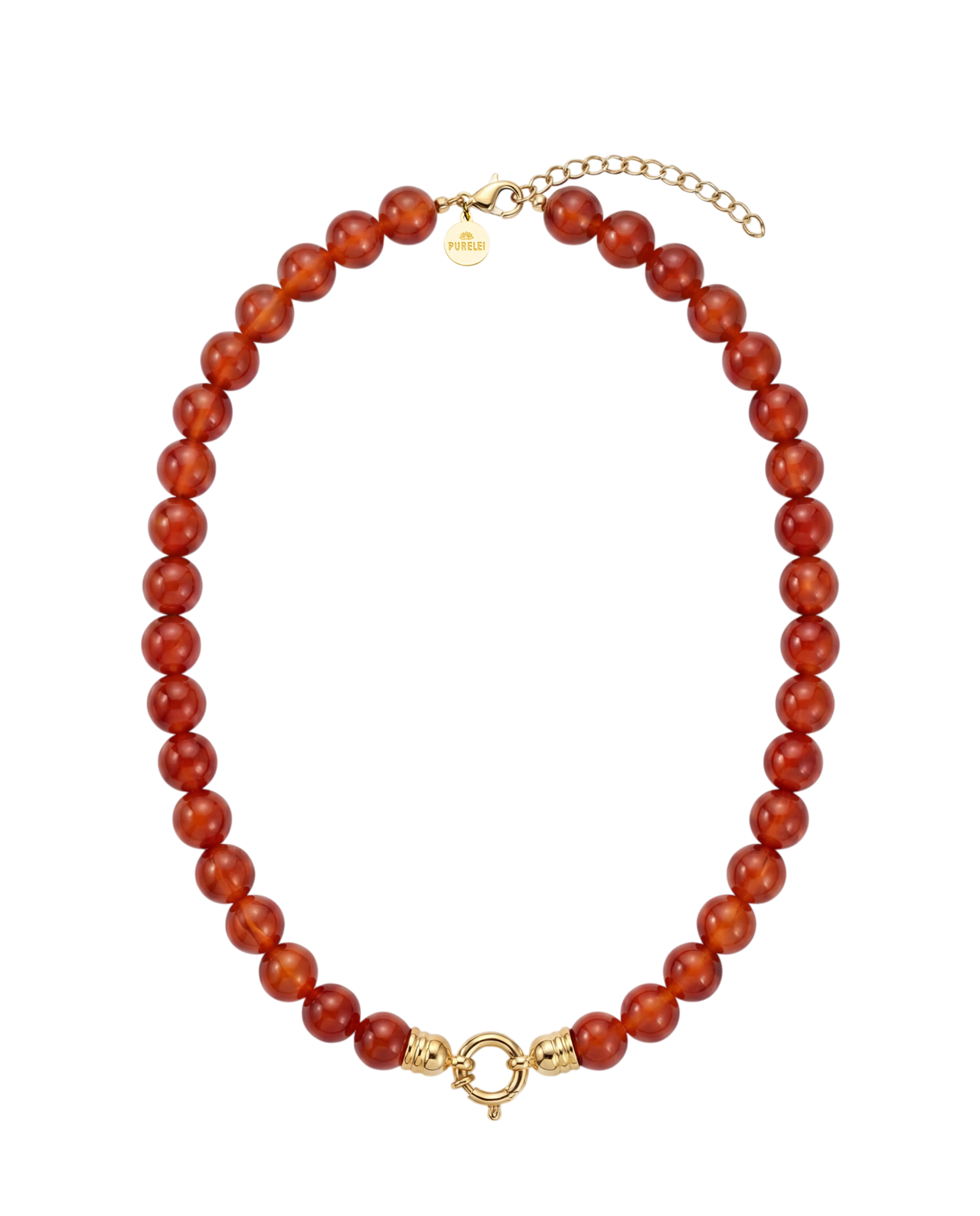 Roter Achat Charm Kette
