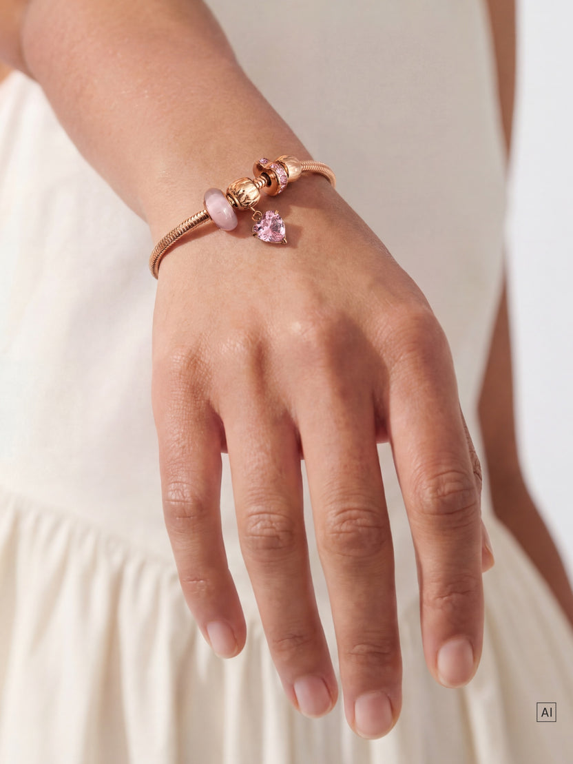 LEI Armband Pink Hearts Set