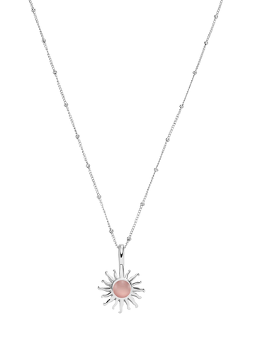 Sun Rosenquarz Kette