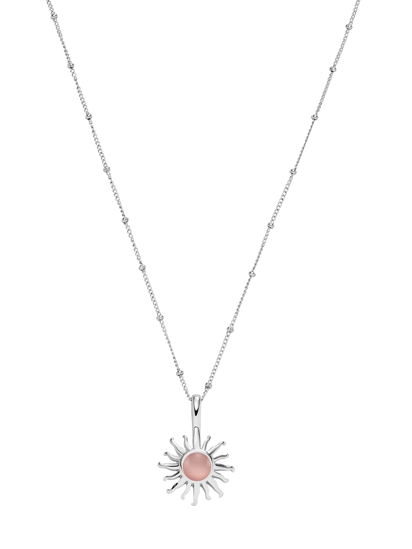 Sun Rosenquarz Kette