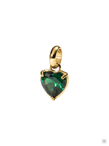 Green Heart Charm