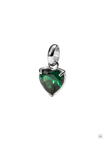Green Heart Charm