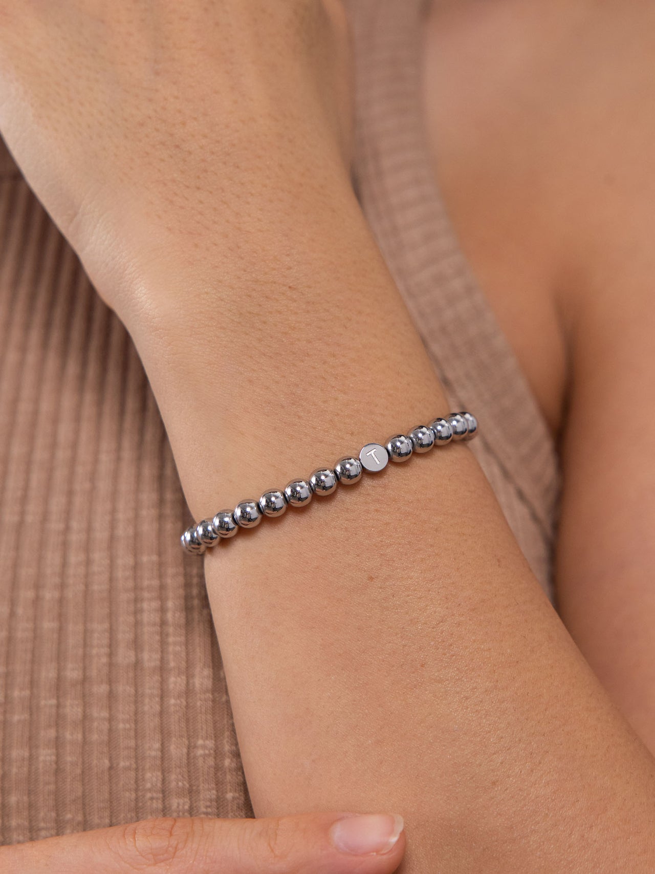 Letter T Armband