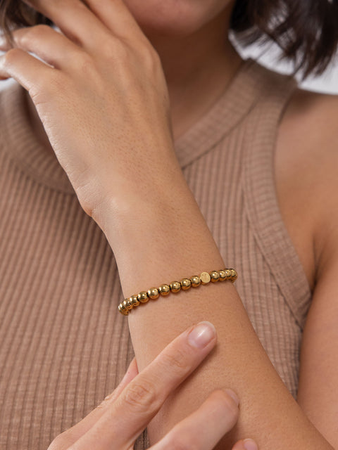 Letter M Armband