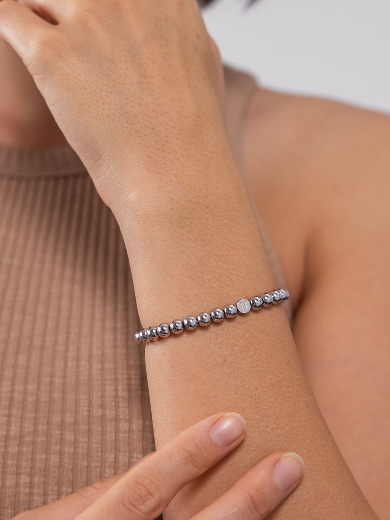 Letter H Armband
