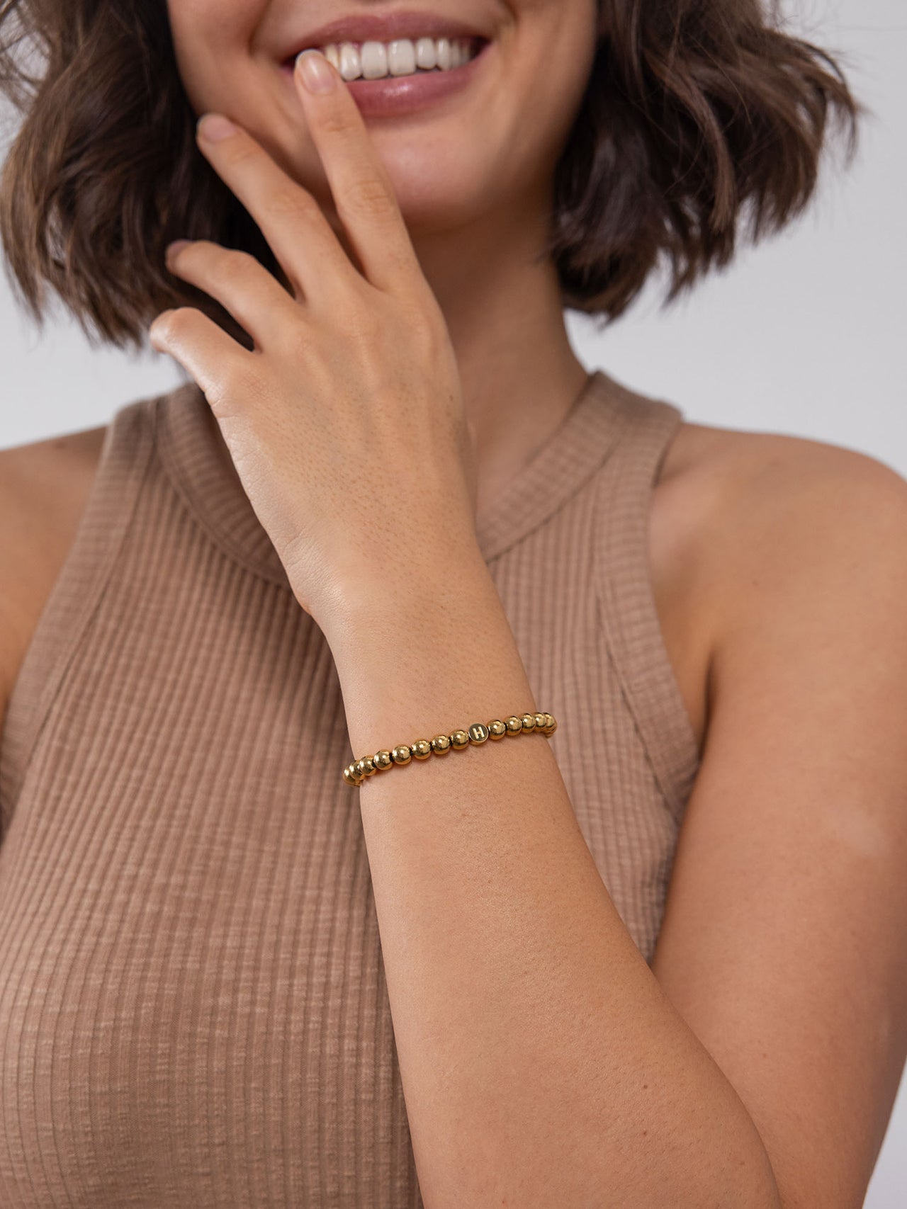 Letter H Armband