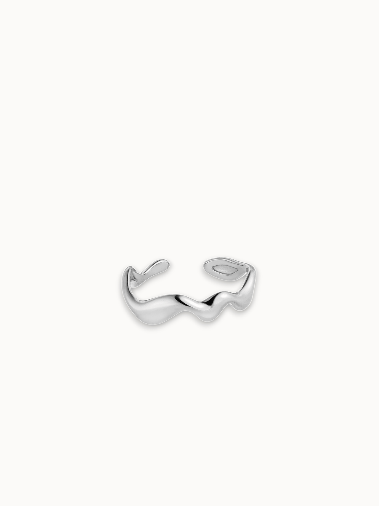 Abstrakt Wave Adjustable Ring