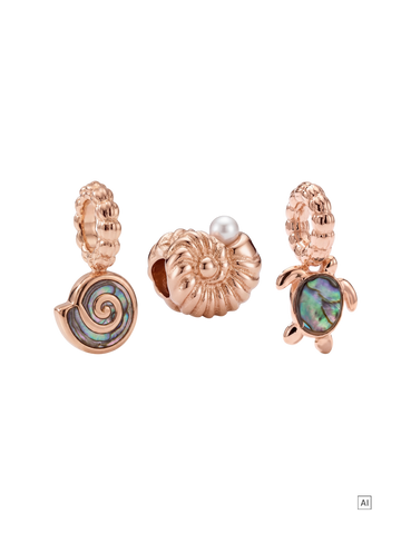 Abalone Charm Set