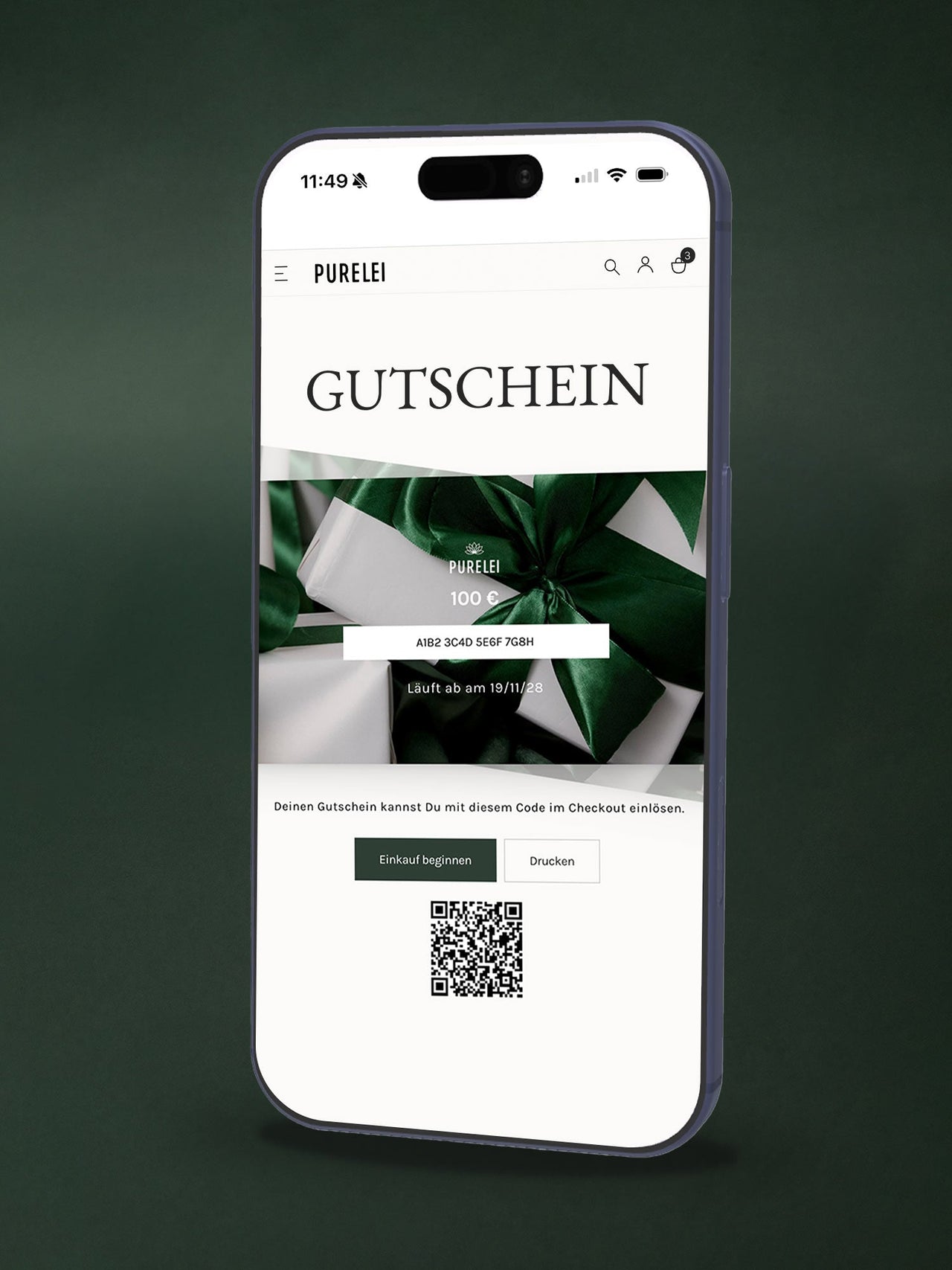 Gutschein per E-Mail
