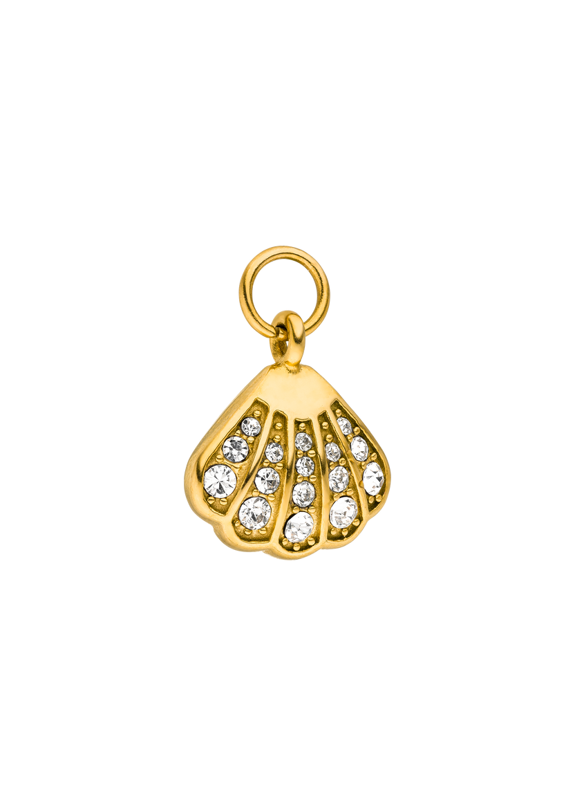 Glitter Shell Charm