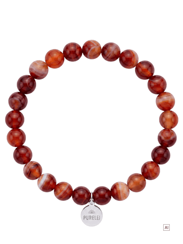 Roter Achat Armband