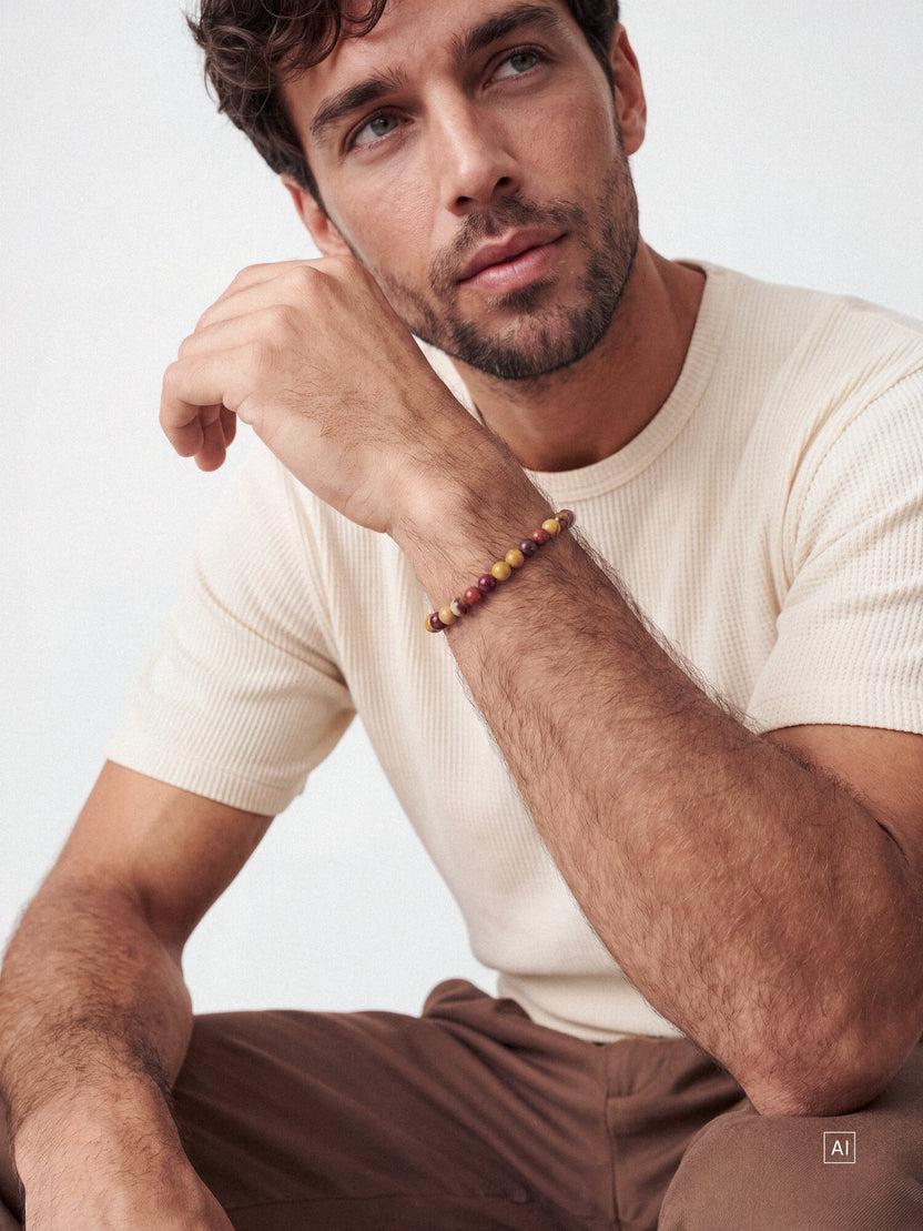 Mookaite Elegance Perlenarmband