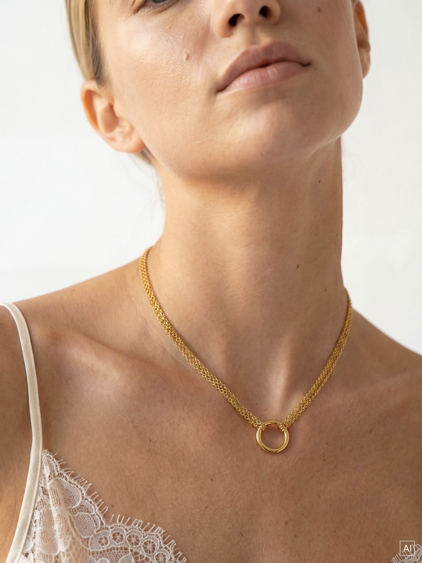 Three Layers Charm Kette