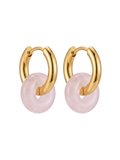 Rosenquartz Hoops