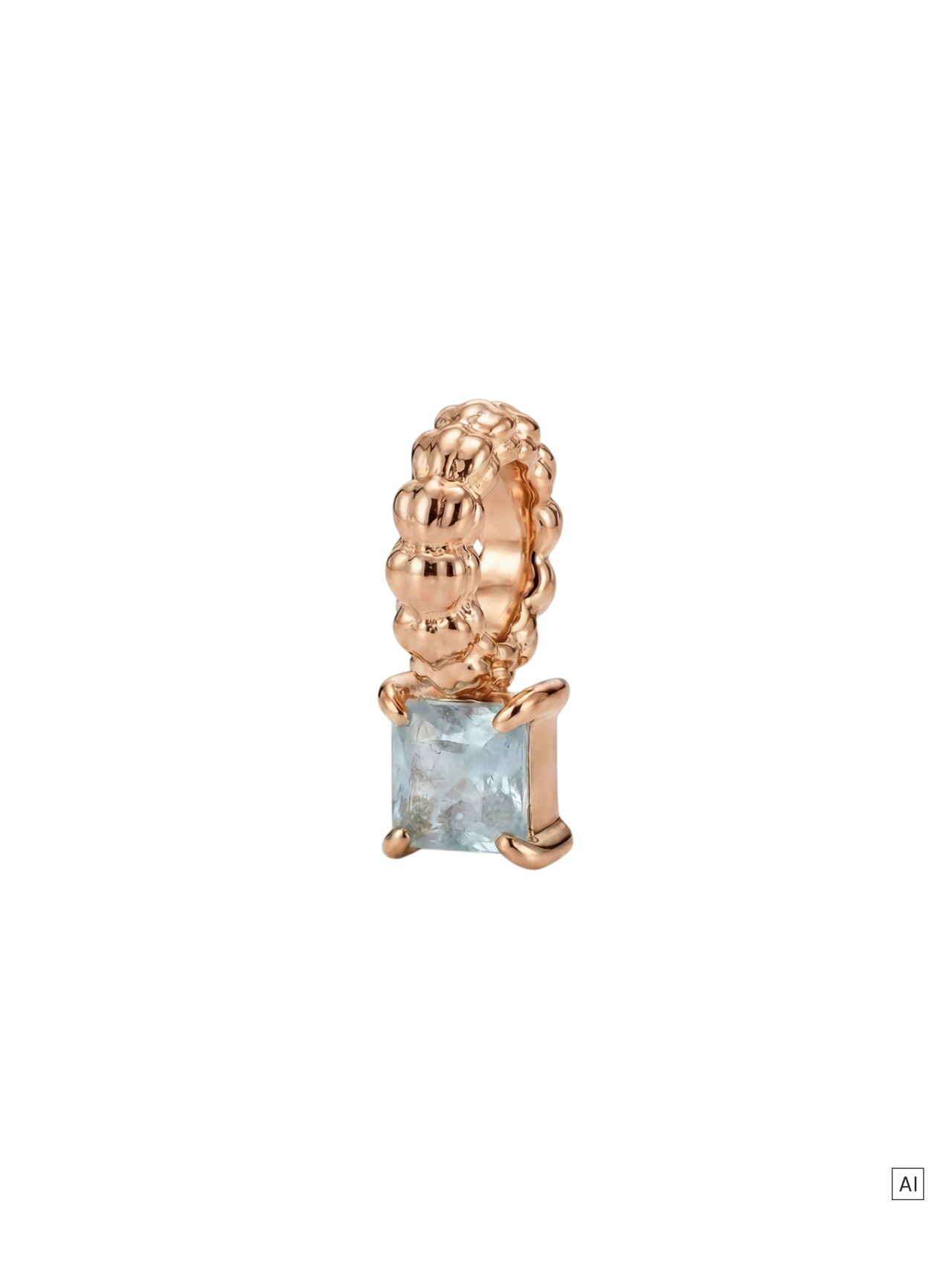 LEI Geburtsstein Charm März Aquamarin