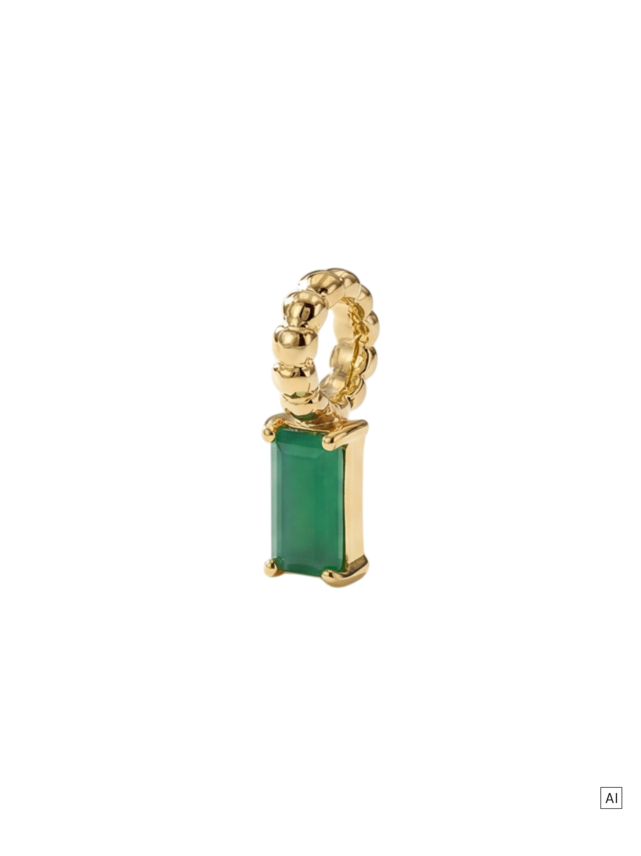 LEI Geburtsstein Charm Mai Chrysopras