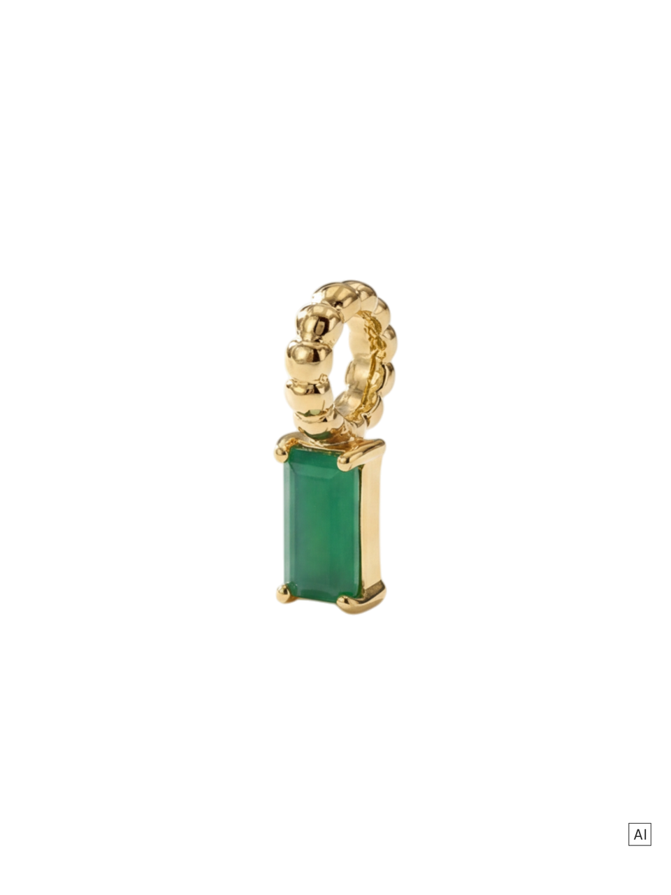 LEI Geburtsstein Charm Mai Chrysopras