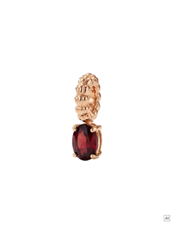 LEI Geburtsstein Charm Januar Granat