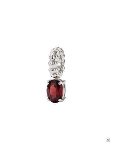 LEI Geburtsstein Charm Januar Granat