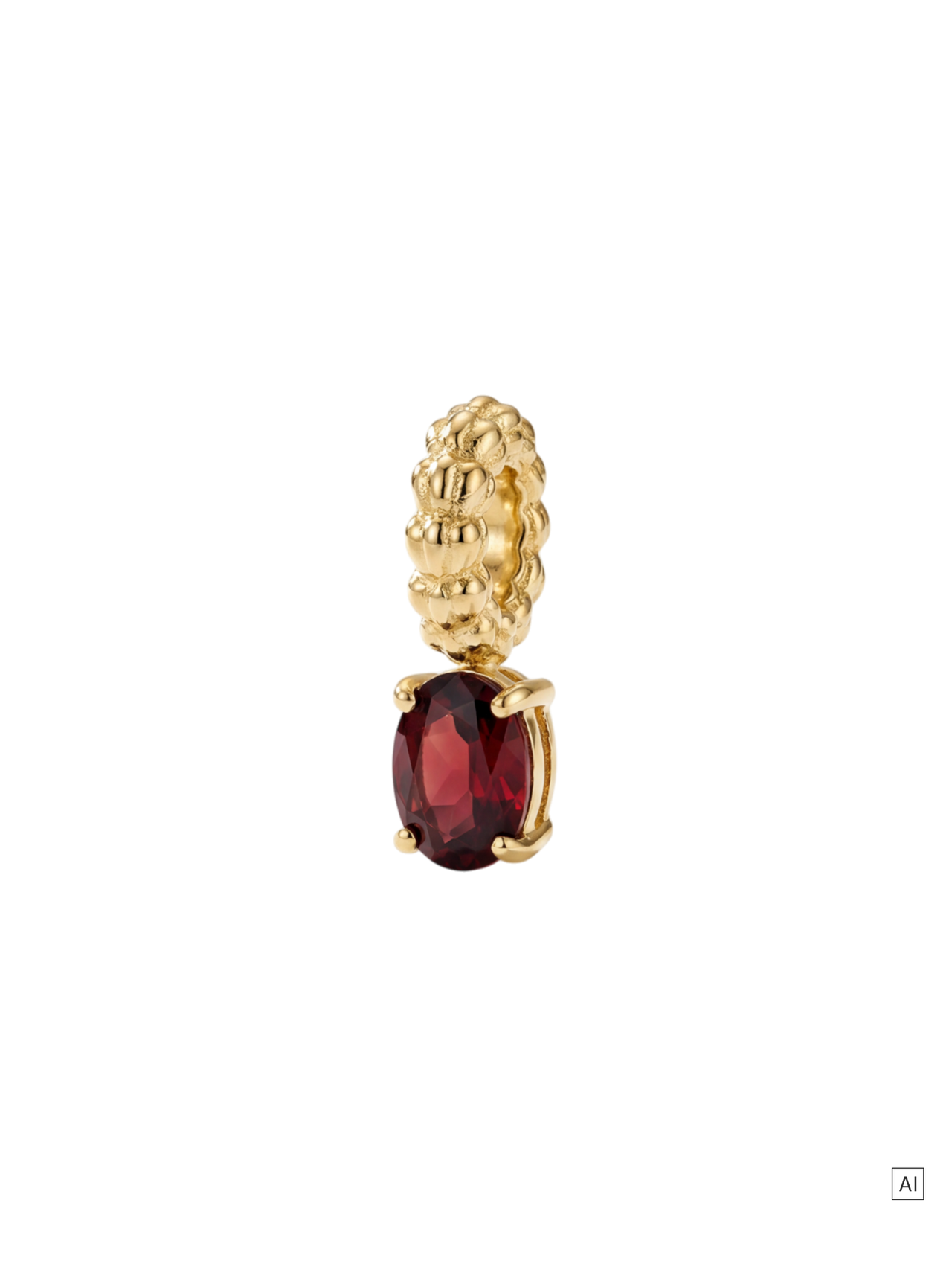 LEI Geburtsstein Charm Januar Granat