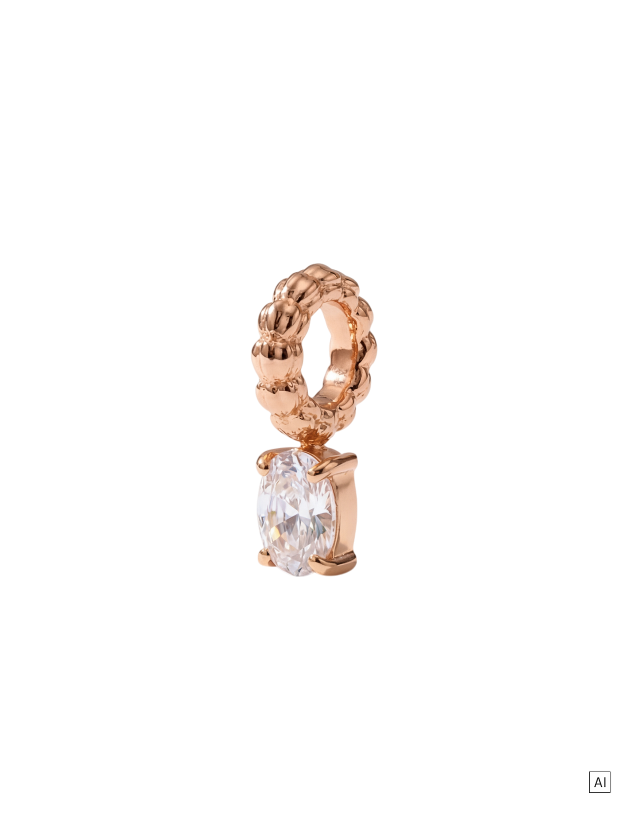 LEI Geburtsstein Charm April Bergkristall