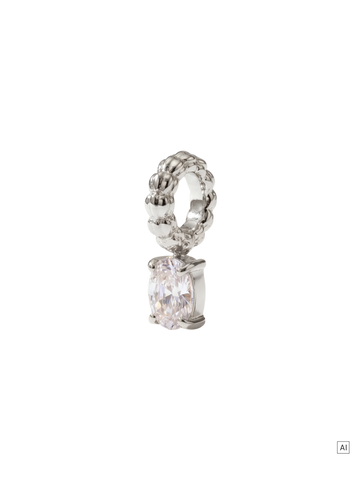 LEI Geburtsstein Charm April Bergkristall