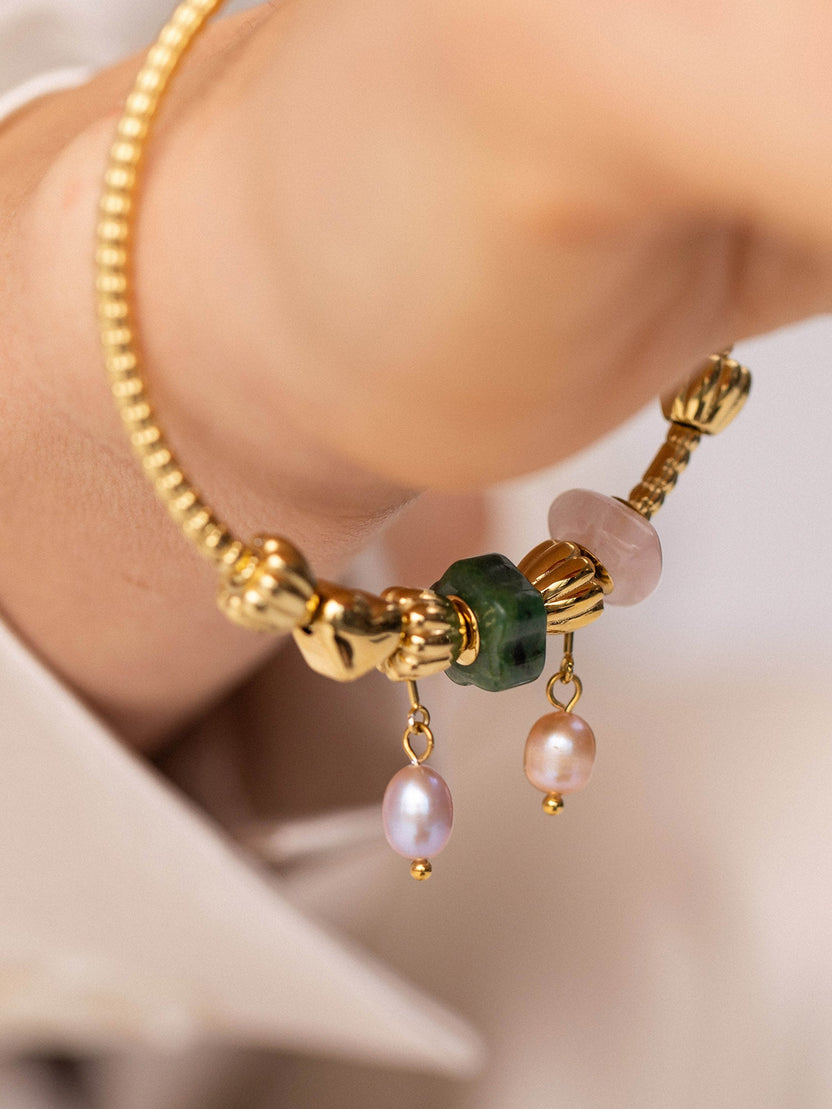 LEI Rosequarz Heart Charm