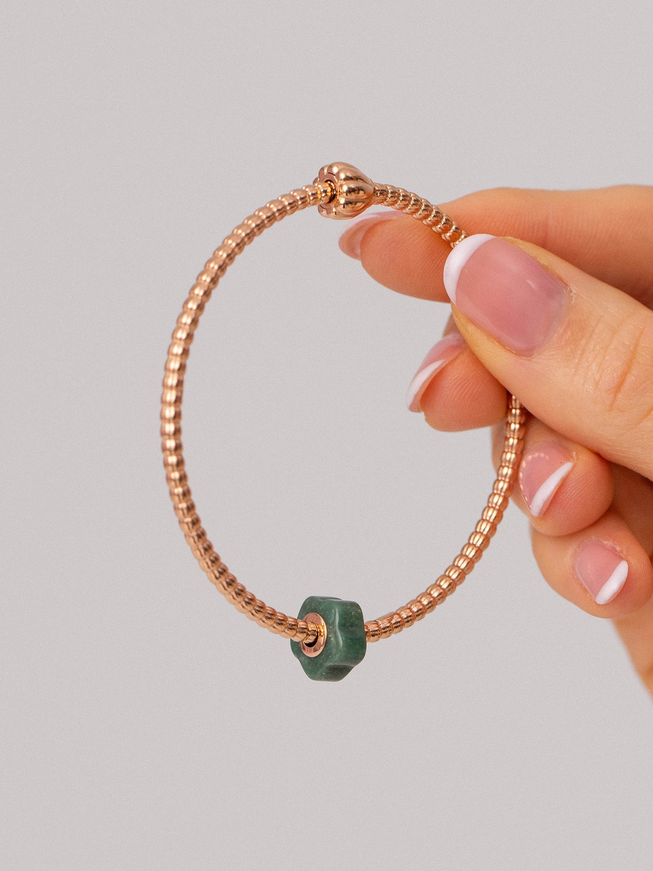 LEI Jade Flower Charm