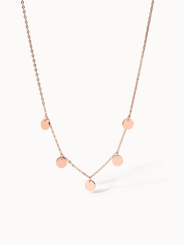 PURELEI Kalea Kette in Roségold mit zarten Anhängern, edel und feminin, perfekt für Layering Looks.