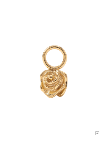 Rose Ohrring-Charm 
- Geburtsblume Juni