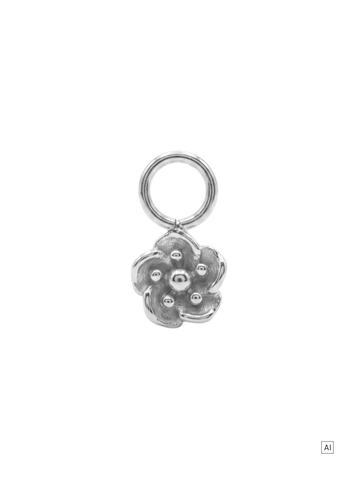 Mohnblume Ohrring-Charm 
- Geburtsblume August