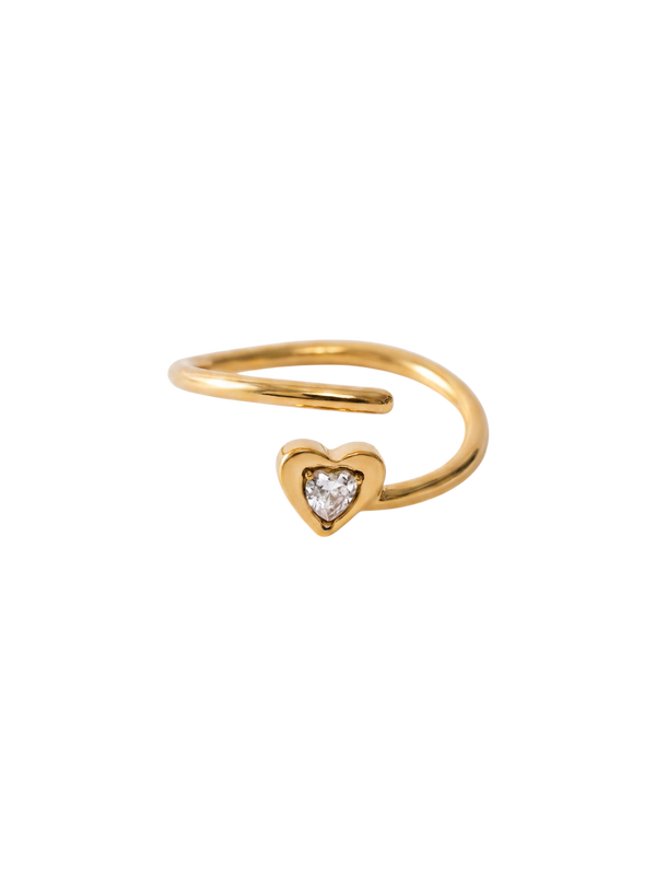 Adjustable Heart Ring