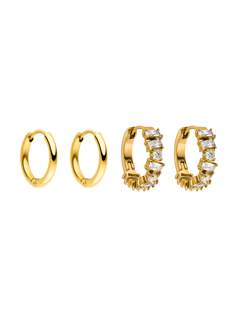 Statement Glitter Ohrring Set