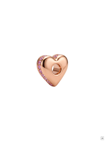 LEI Sparkling Heart Charm