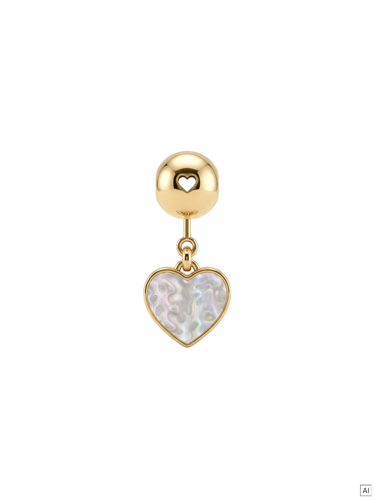 LEI Ocean Heart Charm