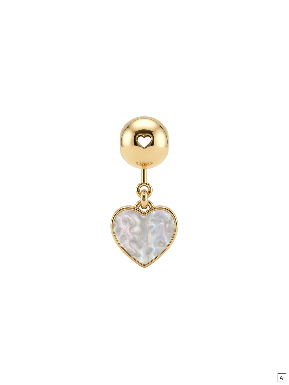LEI Ocean Heart Charm