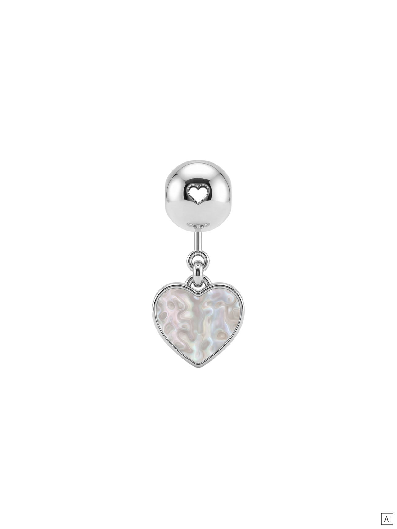 LEI Ocean Heart Charm