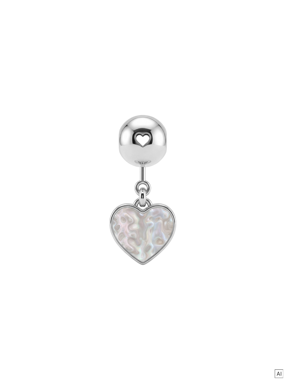 LEI Ocean Heart Charm