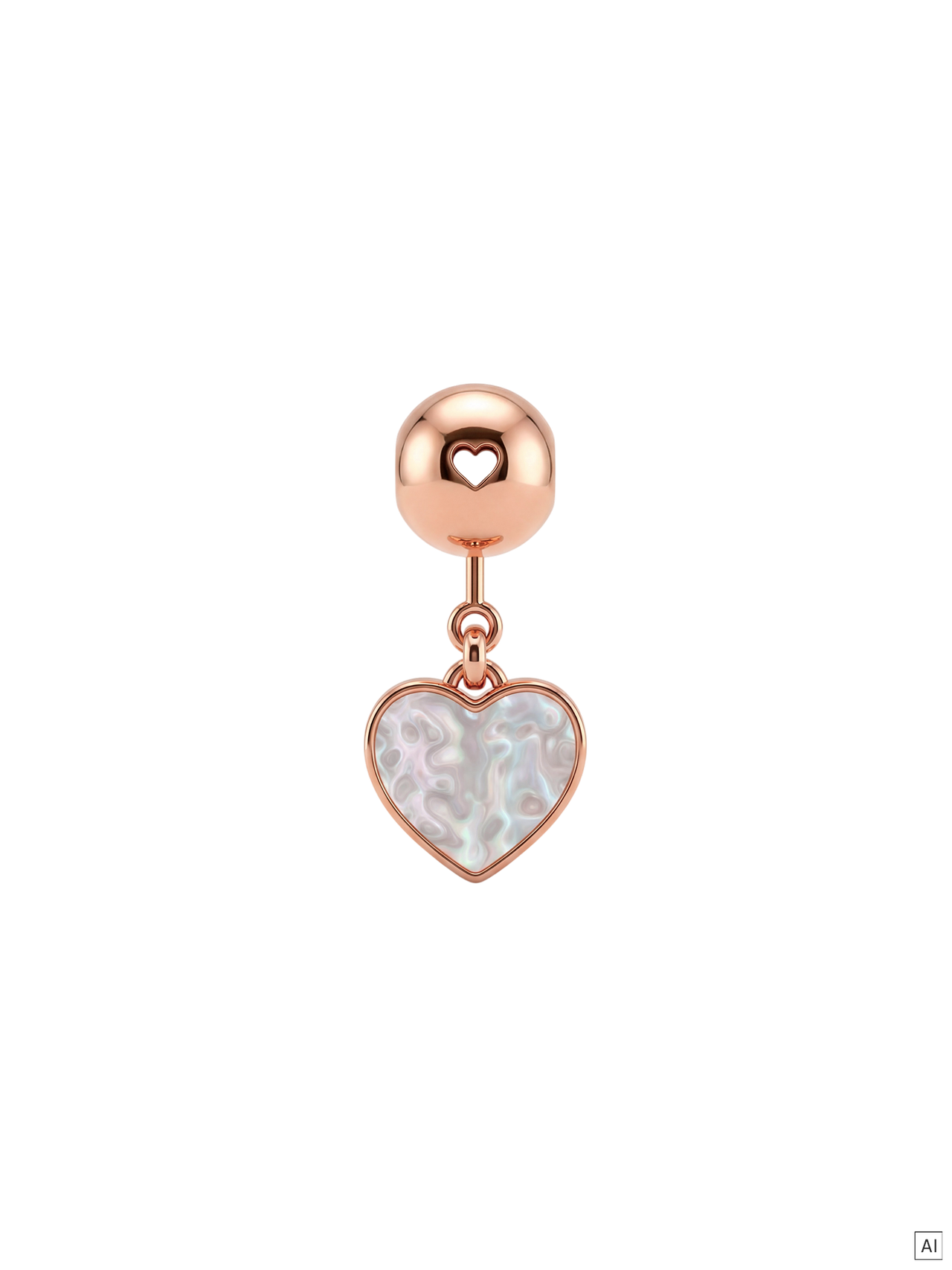 LEI Ocean Heart Charm